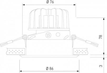 Встраиваемый светильник Elektrostandard Osti a062939
