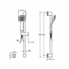 Душевой гарнитур Vitra Shower Sets Samba 3F A45680WSA