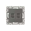 Розетка двойная RJ-12 и Ethernet RJ-45, без рамки Arlight SCT 045338