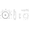 Раковина 45x45 см Ravak Yard 450 C XJX0D045000