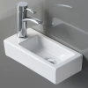 Раковина CeramaLux 9272R 36,5x18 см R, рукомойник, белый
