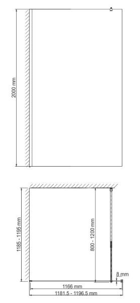 Абенс (Abens) 20W40 Душевая перегородка