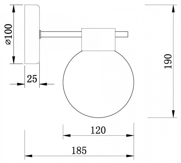 Бра Freya Gatsby FR5233WL-01BS