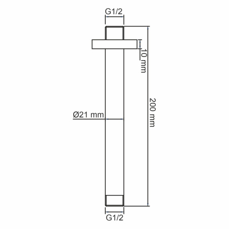 Кронштейн для душа WasserKRAFT Mindel 8500 A233 белый