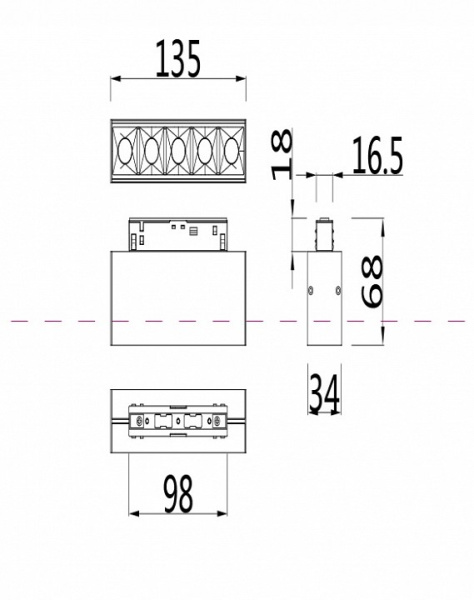 Накладной светильник Maytoni Technical Points TR014-2-10W4K-B