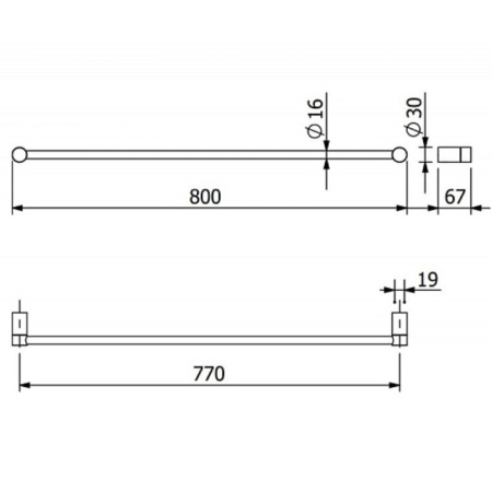 Полотенцедержатель Kludi Vela R 5896105