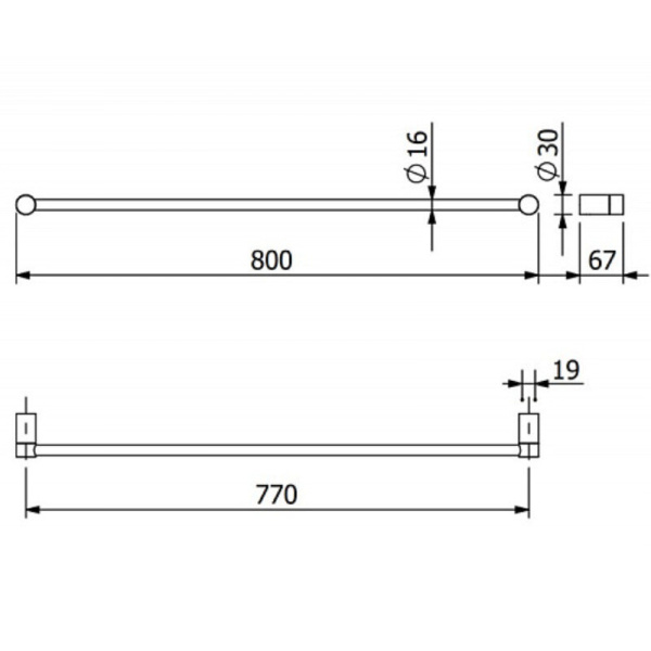 Полотенцедержатель Kludi Vela R 5896153 белый матовый