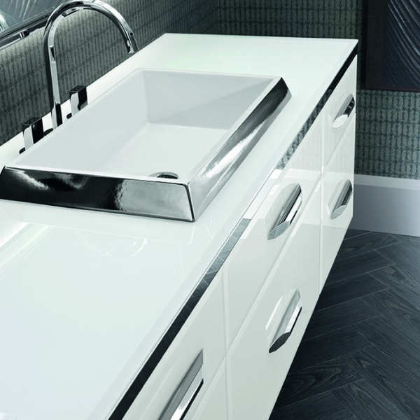 Комплект мебели Milldue Vintage Edition Hilton bianco-41/ платина/сталь