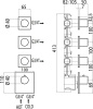 Скрытая часть Bossini OKI 3 Outlets LP Z030202