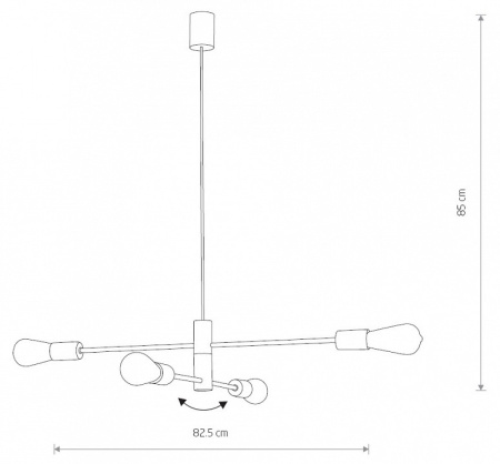 Подвесная люстра Nowodvorski Rotor 7935