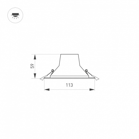 Встраиваемый светильник Arlight STORM 032431