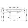 Раковина 120x49 см Duravit D-Code 03481200002