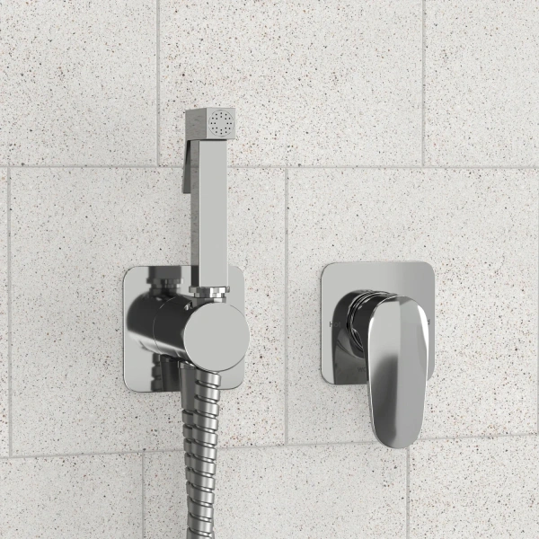 Гигиенический душ WasserKRAFT Weida A3151.271.057.136 со смесителем, хром