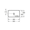 Раковина Villeroy&Boch Finion 60 см 414361R1 альпийский белый