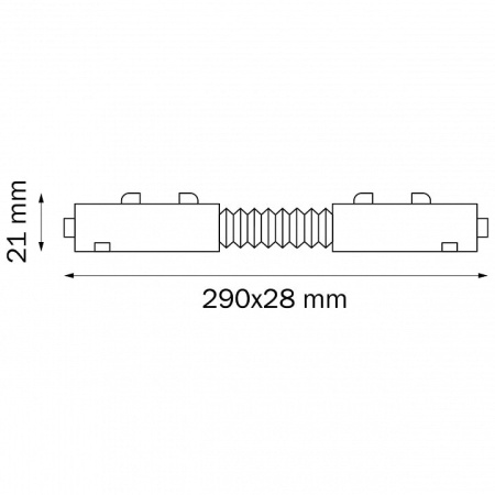 Соединитель гибкий для треков Lightstar Teta 505156