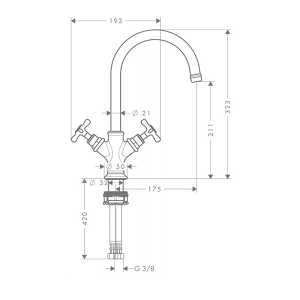 Смеситель для раковины Axor Montreux 16506000