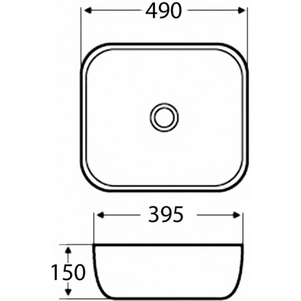 Раковина 49x39,5 см BelBagno BB2143