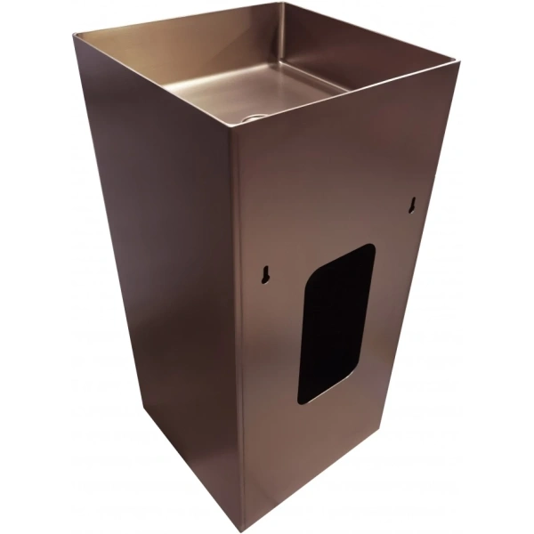 Раковина Abber Wasser Kreis AF2413MRG 39,6x39,6 см, напольная, розовое золото матовый