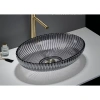 Раковина-чаша CeramaLux GL49A 51x35 см, накладная, графит