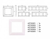 Рамка на 1 пост Ambrella Volt Line AF110201