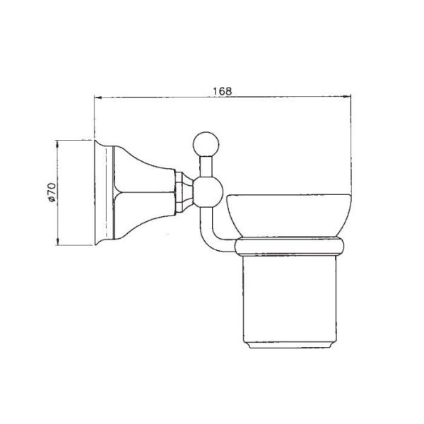 Стакан Nicolazzi Teide 1488CR05
