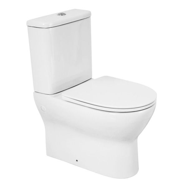 Унитаз-компакт безободковый с сиденьем BelBagno ENERGIA BB8134CPR/SC
