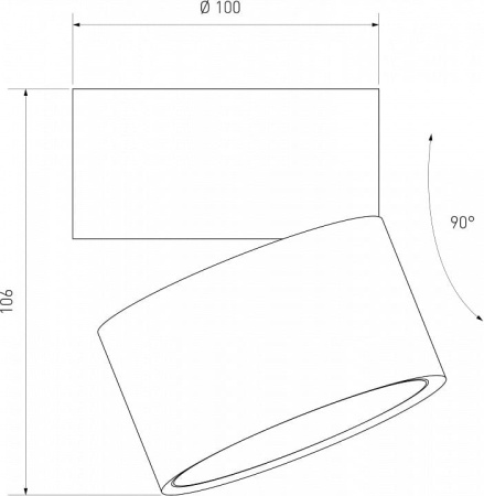 Накладной светильник Elektrostandard Klips a063936
