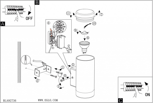 Светильник на штанге Eglo Riga-LED 96505
