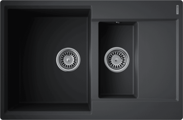 Кухонная мойка Omoikiri Daisen 78-2T 4993535 черная матовая