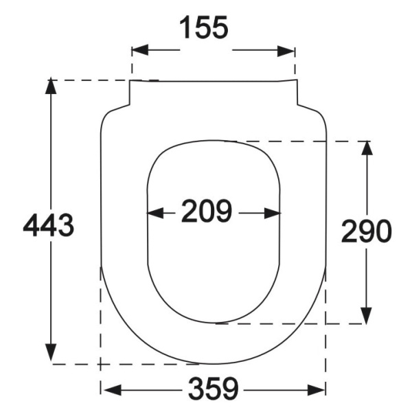 Сиденье для унитаза Villeroy&Boch Architectura 9M51B101
