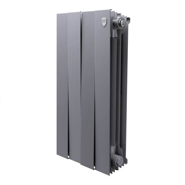 Радиатор биметаллический Royal Thermo PianoForte 500 Серебристый - 4 секц.