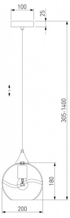 Подвесной светильник Eurosvet Lotus 50221/1 прозрачный