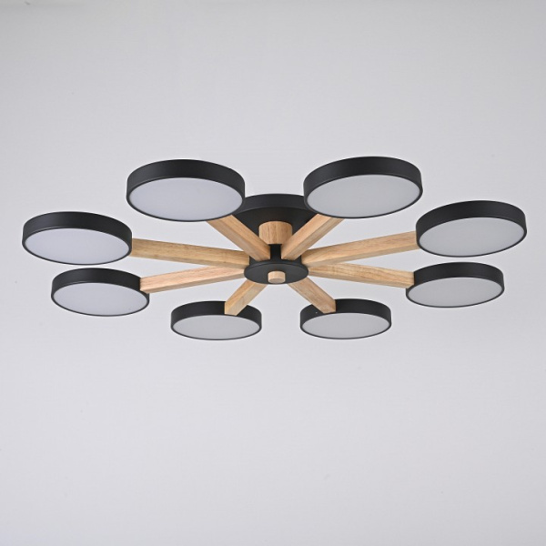 Люстра на штанге Imperiumloft TURNA Black TURNA01