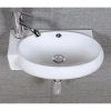 Раковина CeramaLux 9100R 43x29 см R, подвесная, белый
