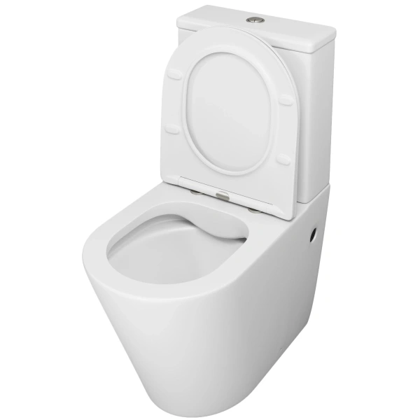 Унитаз-компакт Grossman GR-4480MS безободковый, с сиденьем микролифт, белый матовый