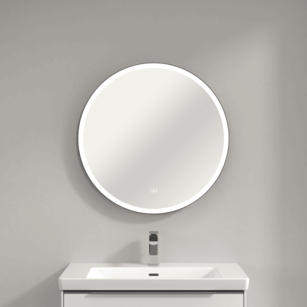 Зеркало 71,5 см Villeroy&Boch Subway 3.0 A46471BC круглое с LED-подсветкой