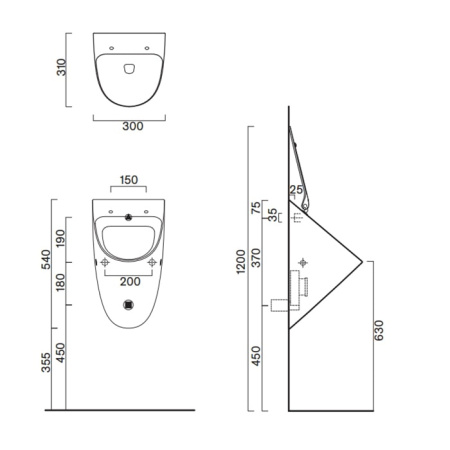 Писсуар Catalano Comfort 0932541001