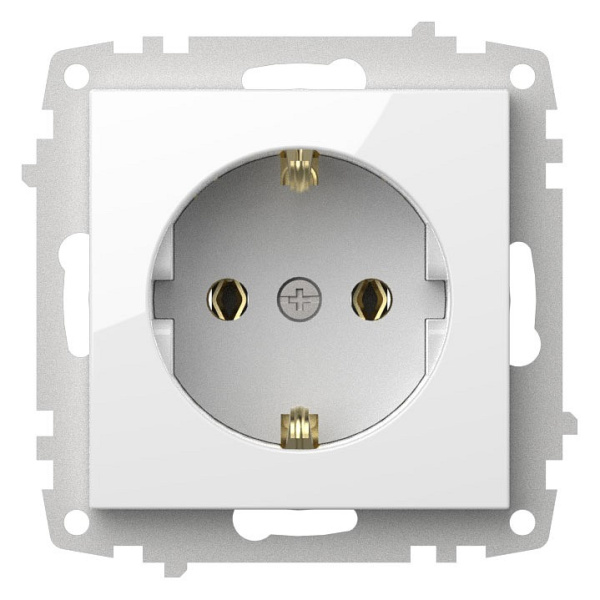 Розетка с заземлением без рамки Elbi Eleсtriс Zena Vega 609-015600-217
