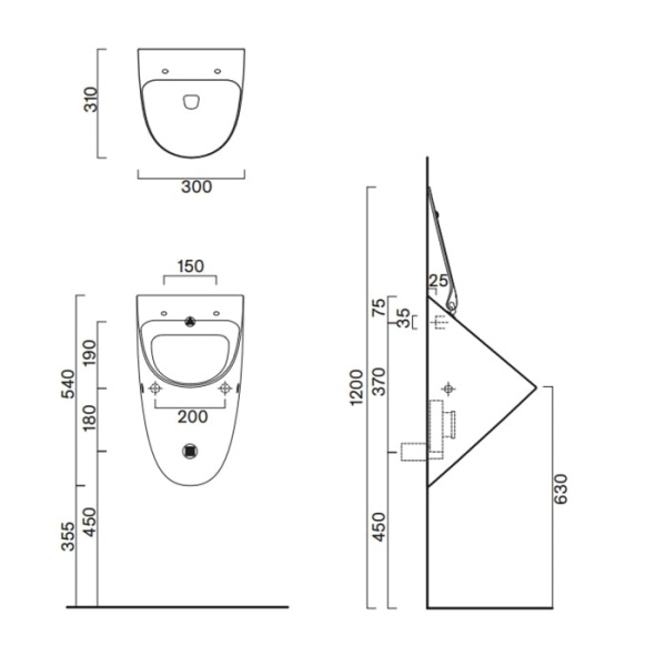 Писсуар Catalano Comfort 0932541001