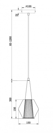 Подвесной светильник Freya Copita FR5133PL-01GR