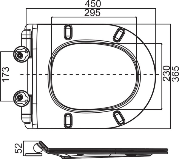 Крышка-сиденье для унитаза Cezares CZR-2011-SC, с микролифтом