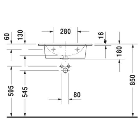 Раковина 63x40 см Duravit ME by Starck 2342630000
