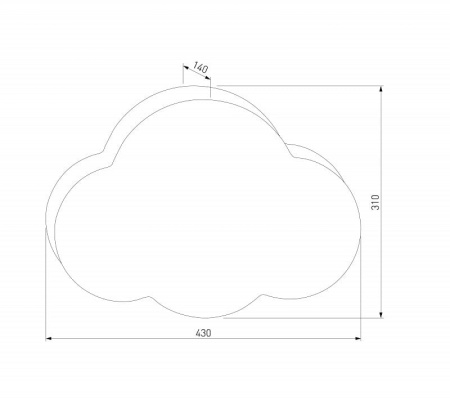Накладной светильник TK Lighting Cloud 10006 Cloud