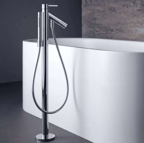 Напольный смеситель для ванны Axor Starck 10455000 с душевым гарнитуром