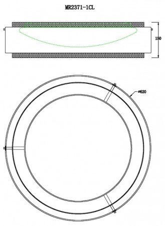 Накладной светильник MyFar Anders MR2371-1CL