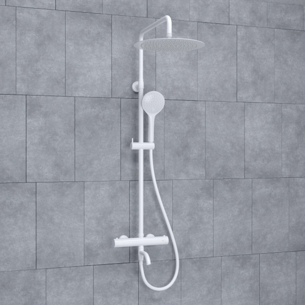 Душевая стойка WasserKRAFT A188.161.155.WM Thermo белый матовый
