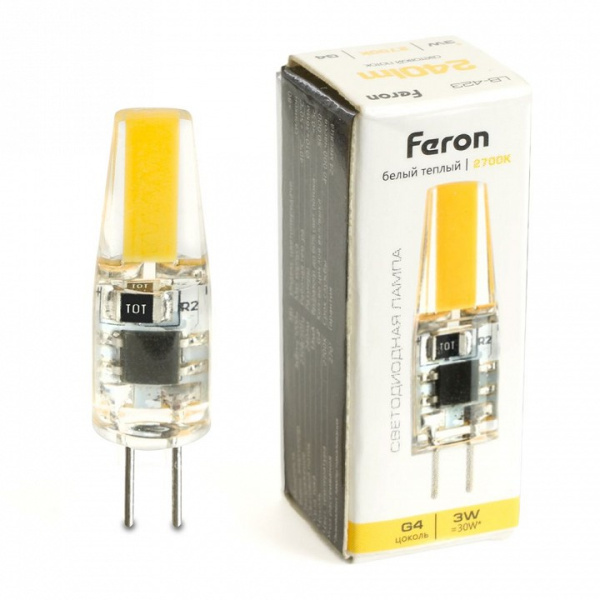 Лампа светодиодная Feron LB-423 G4 3Вт 2700K 51167
