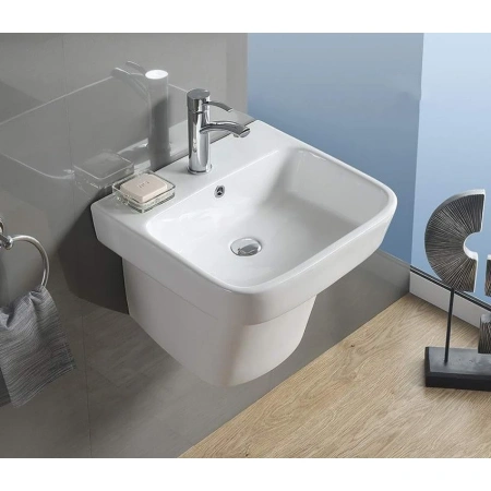 Раковина CeramaLux NB164 50,5x46,5 см, подвесная, белый