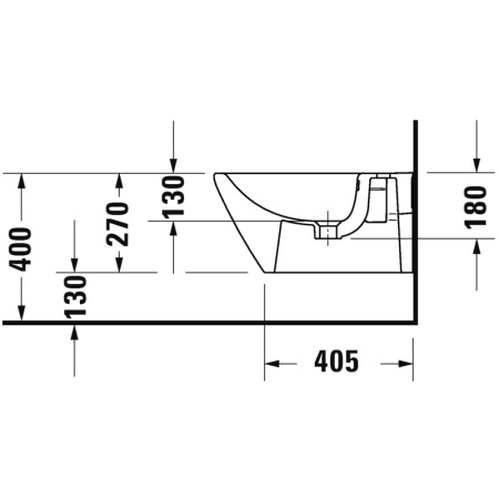 Подвесное биде Duravit D-Neo 2294150000