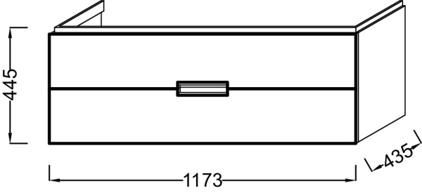 Тумба под раковину Jacob Delafon Reve 120 EB1137-442
